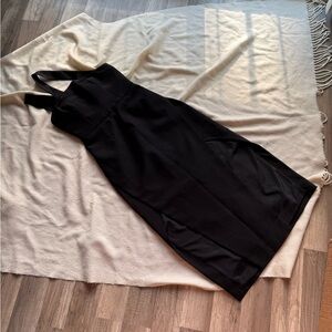 Elegant Black Halter Dress